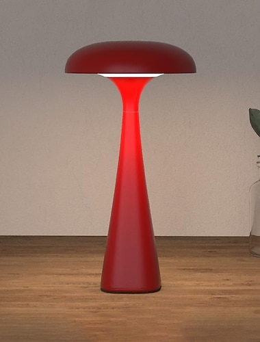  3W dobíjecí LED stolní lampa, stmívatelná, dotykové ovládání, přenosná s vypínačem, 3 teploty barev (3000k/4500k/6000k), ideální do obývacího pokoje a ložnice.