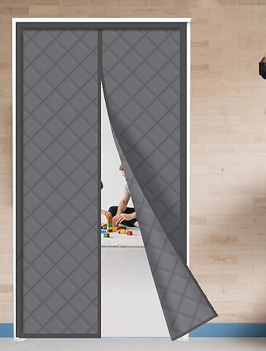  zanzariera magnetica per porta, tenda invernale spessa e isolata, zanzariera magnetica autochiudente, protezione antivento e dal freddo, ingresso insonorizzato, pannello sospeso in caldo cotone per