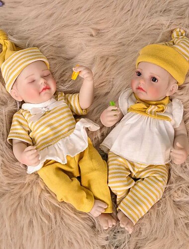  Живые куклы для реборна - 12 дюймов Спящие реалистичные новорожденные куклы Мягкое тканевое тело с игрушкой для кормления для детей от 3 лет Рождественский подарок