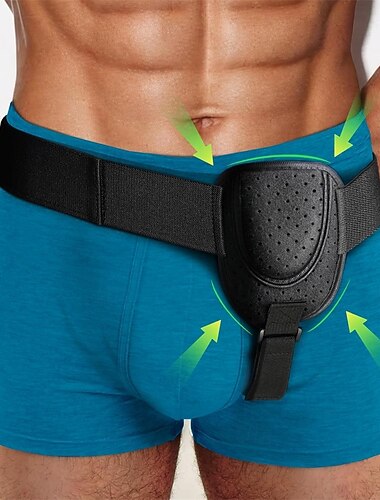  kýlní pás pro muže i ženy pro jednostrannou tříselnou kýlu nebo jiné kýly s odnímatelnými podložkami, nastavitelný bederní pás pro kompresi břicha a bederní oporu