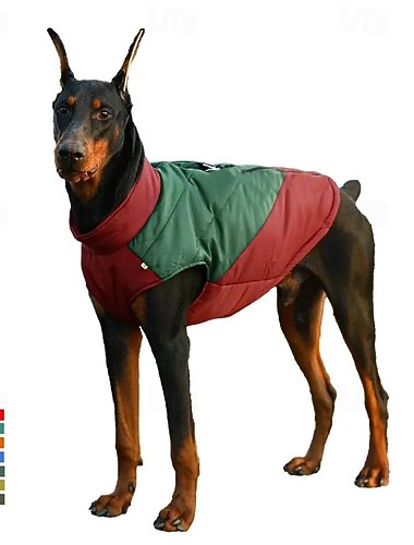 Varm hundejakke vanntett vinterjakke for valper med spenner, reflekterende justerbar snøjakke for kjæledyr, høyhalset fleecegenser for små, mellomstore hunder