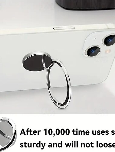  Ringhalterung, ultradünne, drehbare Smartphone-Halterung, universelle Autohalterung aus Metall mit Griffen, wasserdichte Handy-Ringhalterung für Mobiltelefone