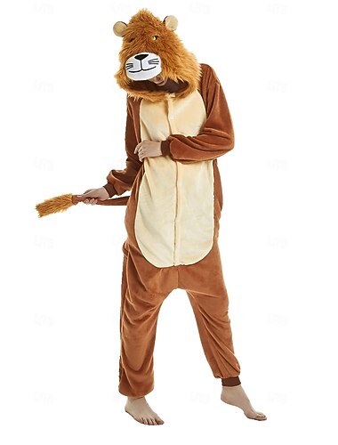  Karnevalsdräkt 2026 Kigurumi-pyjamas Finkostym Nattkläder Djurmönstrad Kanin Bunny Varm Rolig kostym Bekväm Tonåring Vuxna Unisex Herr och Dam Jul Halloween Karnival Fest Prestanda Hemma kläder Klä ut