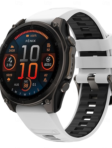  Curea de ceas inteligentă QuickFit din silicon de 22 mm și 26 mm pentru Garmin Fenix 7X, 7 Solar, 6X, 6 Pro, 5, 5X Plus, 3, 3HR, Epix