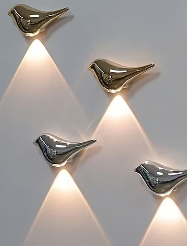  Smart bevegelsesaktivert lys fugleformet dekorativ lampe ingen ledninger nødvendig installering justerbare lysfarger ideell soverom studentboliger og trapper automatisk på/av Valentinsgave