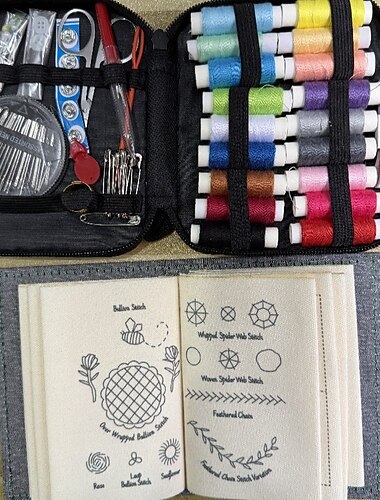  hímzőminta-könyvkészlet, barkácsminta-könyv, átfogó varrás útmutató 86 mintával, 24 köteges hímzőfonal-készlettel, tökéletes kezdőknek &rajongók