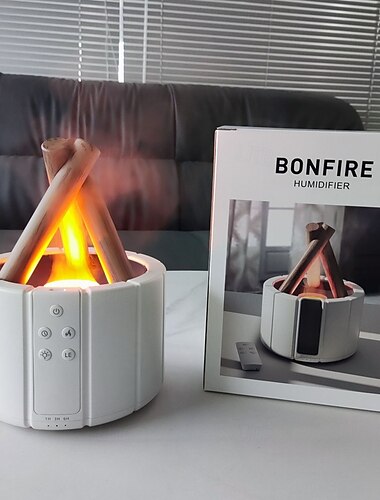  מכונת ארומתרפיה מדורה חדשה סימולציה להבה מכשיר אדים לבית מכשיר אדים לאוויר מפזר שמן אתרי מכונה ארומתרפיה כיבוי אוטומטי ושלט רחוק אלחוטי בזמן מתאים לבית ול