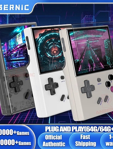  anbernic RG35xx plus retró kézi játékkonzol linux rendszerrel, 3,5 hüvelykes ips képernyővel, hordozható zsebvideolejátszó