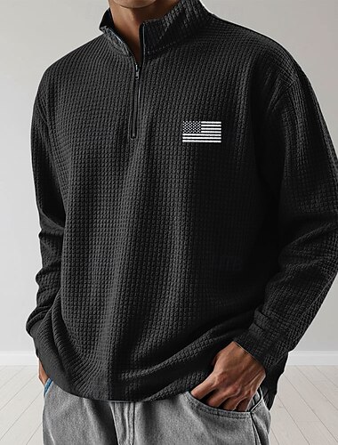  4 juli 2026 250ste Memorial Day Mannen VS Vlag Hoodie Sweatshirt Casual Buiten Dagelijks