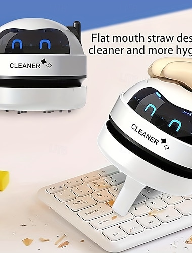  Przenośny odkurzacz ręczny USB – kompaktowy odkurzacz stacjonarny odpowiedni do czyszczenia domów, biur, samochodów i klawiatur. Ładowanie przez USB, sterowanie niskim napięciem za pomocą przycisków,