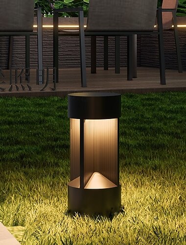  IP54 wasserdichte Pollerleuchten, regensichere und rostfreie Aluminium-Gartenleuchten, Wegeleuchten, Sicherheitsleuchten für Straßen und Gärten