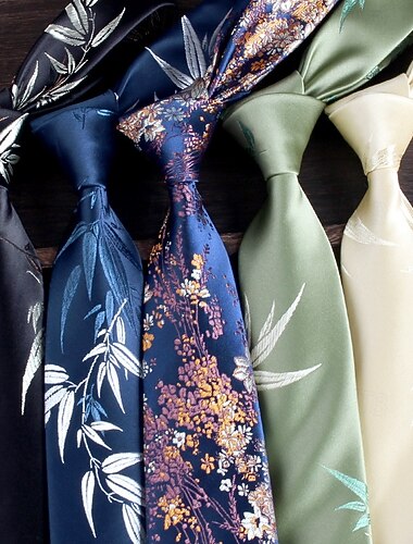  Муж. Галстуки Мода Классика Современный современный Цветочный принт С узором Свадебные прием На каждый день