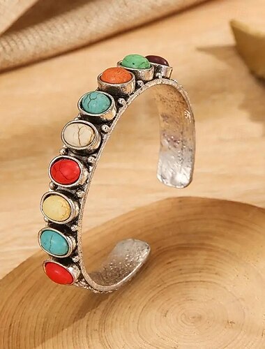  Damen Armreife Schick Kugel Böhmische Legierung Armband Schmuck Rot Für Täglich Ferien