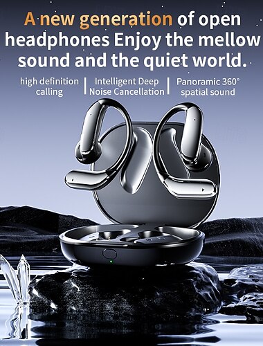  Écouteurs intra-auriculaires sans fil avec traduction IA, traduction en temps réel pour 144 langues, microphone intelligent à réduction de bruit, traduction en temps réel pour les notes de réunion,