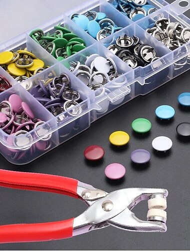  szerszámmal ellátott gyűrűsgyűrű készlet, kézi gyűrűsgyűrű fogókészlet, préskészletek 9,5 mm-es és 10 mm-es gyűrűkkel