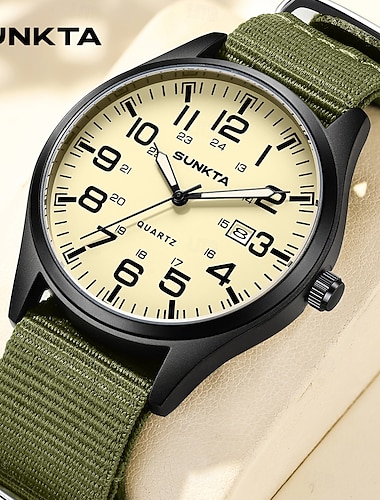  LIGE Damen Herren Quarzuhr Lässig Wasserdicht Textilband Beobachten