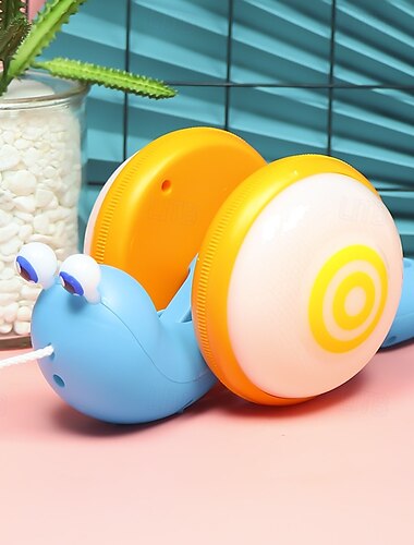  Giocattolo per bambini a forma di lumaca che striscia, con luci e musica, giocattoli interattivi per bambini, divertente giocattolo in movimento per bambini