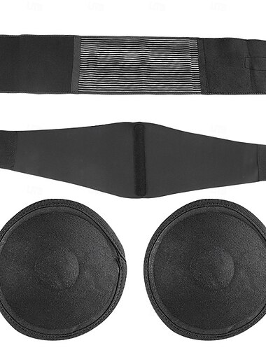  Cinta para hérnia umbilical para homens e mulheres, suporte para hérnia com 2 almofadas de compressão removíveis e cinto de pressão, cinta abdominal ultra-respirável para hérnia umbilical e hérnias