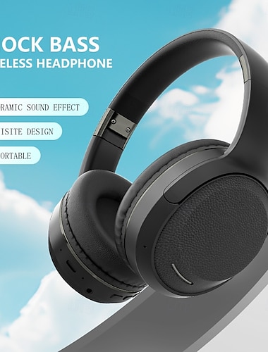  Fones de ouvido Bluetooth sem fio A3, supra-auriculares, estéreo Hi-Fi, dobráveis, com microfone, modos AUX/TF/BT, protetores auriculares macios, compatíveis com iOS. &iPhone