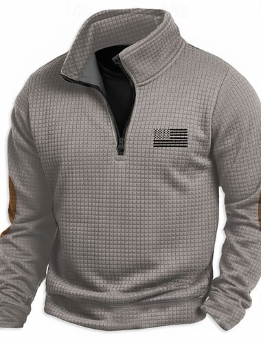  4. juli 2026 250. minnedag Menns vintage retro designer US flagg hettegenser genser casual utendørs