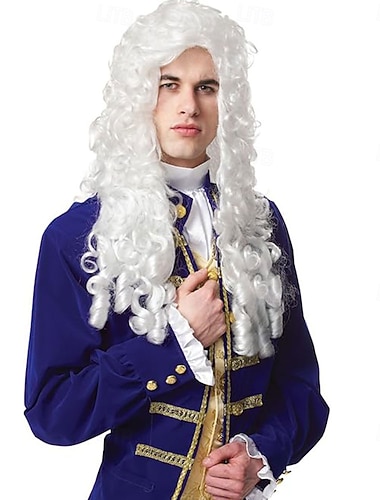  Perruque noble homme de culture de costume