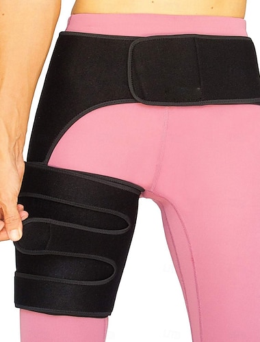  kopparkompression höftstöd - ljumsklindning för smärtlindring lårkompressionshylsa - stöd för höftböjningsartrit för dragna muskler - ischiasnervskada för män och kvinnor