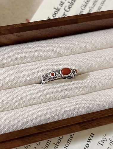  1個 指輪 For 女性用 ストリート 祝日 合金 レトロ