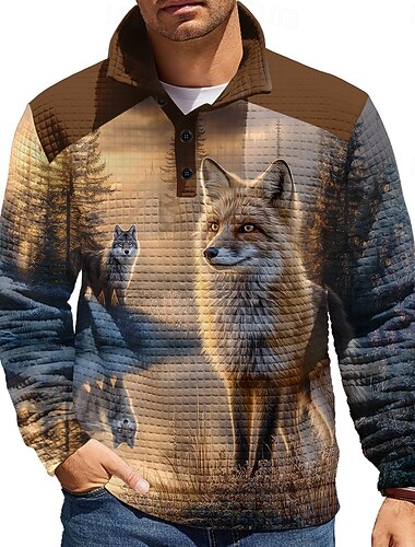  Miesten Susi Vohveli College Päivittäin Klassinen Metsästys Stand-kaula-aukko ulko- Työ Lahja Sininen Musta Khaki Napit Syksy Talvi Suunnittelija S M L XL XXL XXXL