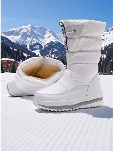  stivali invernali impermeabili da donna - stivali da neve caldi e antiscivolo per il freddo, calzature invernali eleganti per attività all'aperto