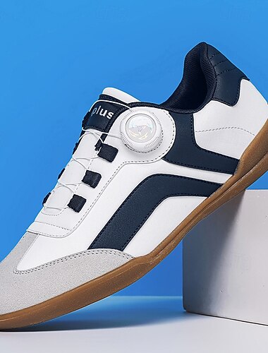  נעלי ספורט לגברים בצבע לבן וכחול - עיצוב ספורטיבי ואלגנטי, מושלם לימי קז'ואל, סגנון רחוב ופעילויות ספורט
