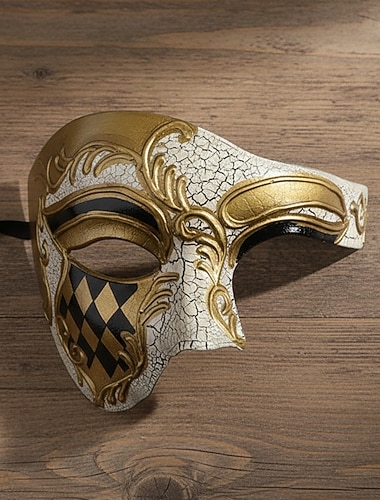  Masque Masque vénitien Le fantôme de l'Opéra Halloween Adulte Homme Halloween Carnaval Carnaval Mascarade Carnaval de Venise Se déguiser