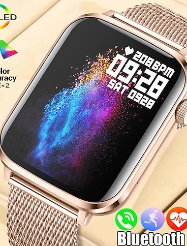  iMosi V82 スマートウォッチ 1.85 インチ スマート·ウォッチ ブルートゥース 歩数計 着信通知 アクティビティトラッカー と互換性があります Android iOS 男女兼用(儿童不要选这个) ハンドフリーコール メッセージ受信通知 ステップトラッカー IP68 37mmウォッチケース