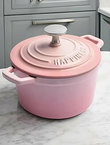  1 liter emaljert støpejerns mini-nederlandsk ovn