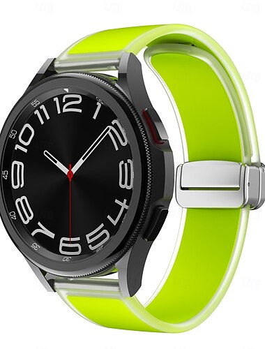  Cinturino per orologio  per Samsung Galaxy Watch 7/6/5/4 40/44mm, Watch 6 Classic 43/47mm, Watch 4 Classic 42/46mm Silicone Sostituzione Cinghia Regolabili Cinturino Sportivo Chiusura moderna Polsino