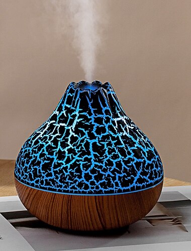  מיני שולחני סימולציה להבת אדים סוג-C ספק כוח שקט ארומתרפיה מכונה מכשיר לחידוש מים מחסור במים הגנה מפני הפסקות חשמל תאורת סביבה צבעונית מתאים לbi