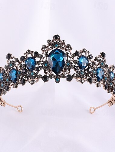  Korunní čelenky Čelenka Slitina Svatební Narozeniny Elegantní Vinobraní S Štras Přílba Pokrývky Hlavy