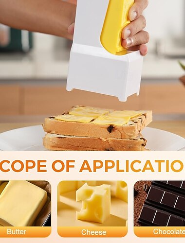  1 stk. smørskjærer, smørskiver, smørskjærer, smørrist, sjokolade, kjøkkenverktøy, smørskjærer