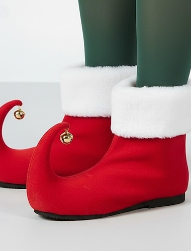  Papai Noel Elfo Sapatos Ocasiões Especiais Botas de Papai Noel Unisexo Inovador Adulto Natal Ano Novo Festa Sapatos