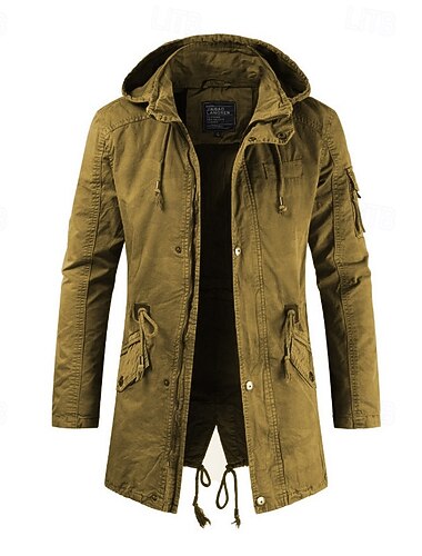  Homme Manteau d'hiver Coupe-vent Veste décontractée Trench Entreprise Casual Hiver Chaud Coupe-vent Vêtements d'extérieur Vêtement Tenue Classique