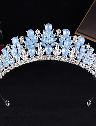  Korunní čelenky Čelenka Slitina Svatební Narozeniny Elegantní Roztomilý S Křišťály Přílba Pokrývky Hlavy
