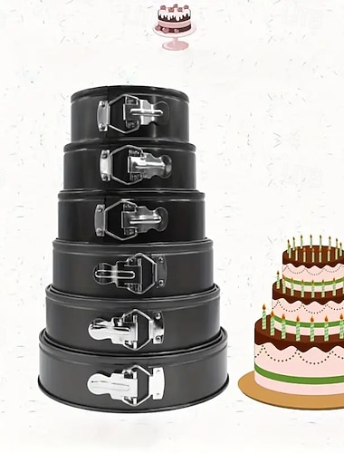  tarttumaton metallinen leivontavuoka keittiötarvikkeet pyöreä kakkuvuoka leivontavuoka irrotettava pohja hiiliteräksestä kakkuvuoat