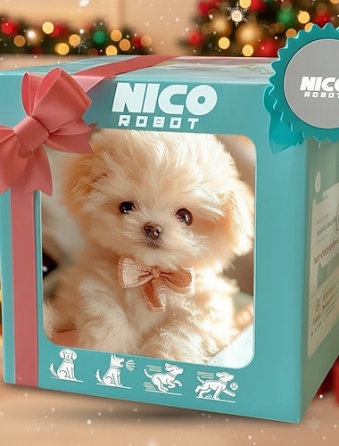  Ideale Weihnachtsgeschenke für Enkelkinder Mädchen Jungen Roboterhund mein realistischer Roboterwelpe Interaktives Spielzeug das läuft bellt Schwanz wedelt Plüschhaustier Hund realistisches