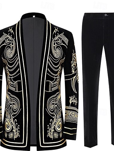  Retro / vintage Ryczące 20s 1920 roku Stroje Garnitury i Marynarki Wielki Gatsby Pan Strój na bal maskowy Męskie Bal maskowy Impreza Wydarzenie / impreza Wieczór panieński Dla dorosłych Płaszcz