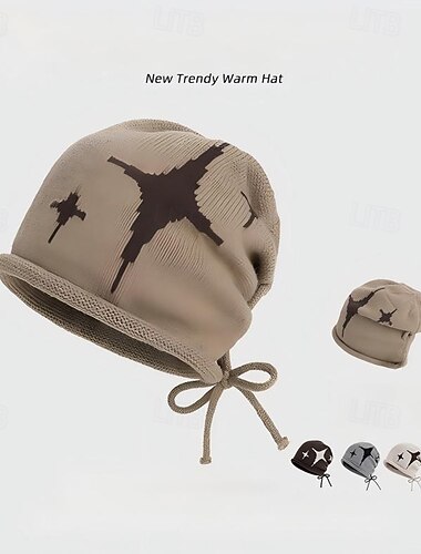  syksy talvi korealaistyylinen neulottu pipo naisille taitettu reuna pipo lämmin korvasuojus kallohattu ohut kasvot pörröinen pehmeä villainen pinottava talvipäähine