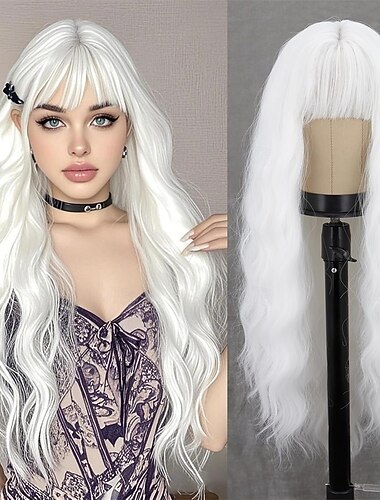  Perruque de carnaval 2026 Rose Noir Bleu Bouclé Ondulé Long Perruque synthétique de festival Mardi Gras Parade Coiffure de costume de cosplay pour Femmes