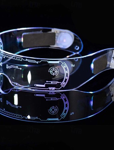  Puppe Megan Futuristischer Roboter Brillengestelle Unisex Erwachsene Halloween Karneval Leistung Party