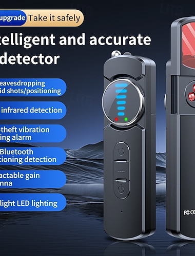  skjult kamera og insektdetektor hullkameradetektor - ideell for reisebiler, hoteller og hjemmesikkerhet