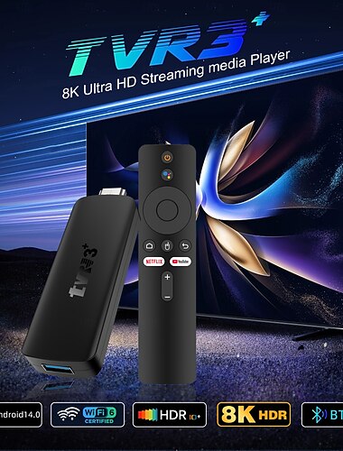  Android 11 og over Tv Boks TVR3 4K 4K RK3318 2GB 16GB