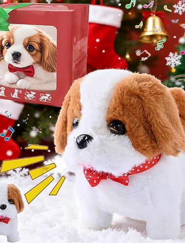  Ideale kerstcadeaus voor kleinkinderen meisjes jongens robot hond mijn realistische robot puppy interactieve toy die loopt blaft kwispelt schattige huisdier hond realistische robotachtige hond