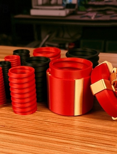  irytujące pudełko na prezent z zagnieżdżonymi śrubami, święta Bożego Narodzenia, zabawna niespodzianka, układanie pudełek na prezenty, kreatywny żart, opakowanie dla przyjaciół, rodzina, impreza,